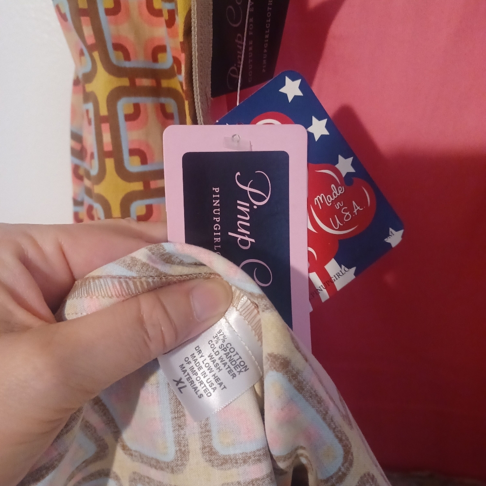 Laura Byrnes XL Harley Dress Pin Up Girl Clothing - Picture 3 of 3